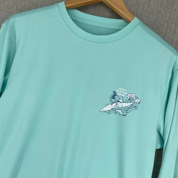 Yeti Shirt Men Large Performance Fishing Long Sleeve Outdoor Surf Shark Athletic - Picture 2 of 9